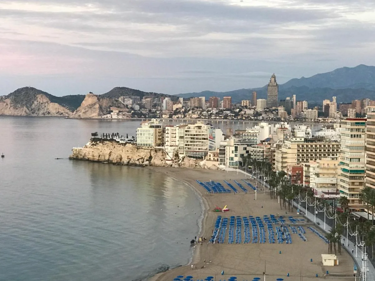 La bahía, al atardecer